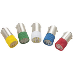 Barthelme 70113102 LED BA9s 120&#xB0; 2-Chip White 6V