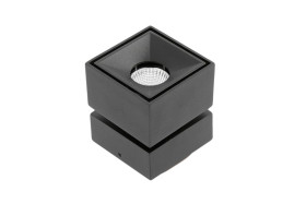 Oprawa LED BIANCO 8W 680lm 4000K IP20 IK06 36st. kwadrat, czarny LD-BNC8WKC-NB