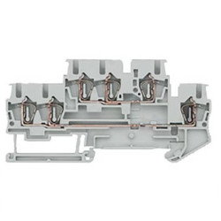 Zacisk do montażu na szynie DIN Siemens poziomy: 2 14AWGsprężynowa 8WH 500 V