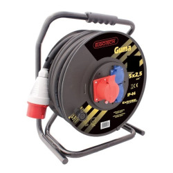 Przedłużacz bębnowy EXTREME 30m H07RN-F 5x2,5 IP44 2xGS + 1x16A/5P PSPZD1-12-30