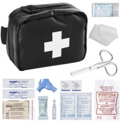 Apteczka pierwszej pomocy osobista wodoodporna typ 200 mała i lekka czarna MEDAID