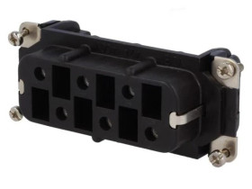 C146-10B0061025 Złącze HDC wkładka stykowa żeński C146 6PIN 6+PE 42A 400V