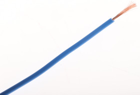 Przewód jednożyłowy linkowy 0.5 mm² Niebieski Staubli PVC 20 AWG 500 V dł. 100m 129/0,07 mm +70°C RoHS Compliant