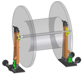 Podnośnik do bębnów kablowych PH-2T / Podnośnik bębnowy hydrauliczny 2 tony