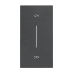 LIVING NOW MY HOME klawisz z symbolem on/off 2mod. czarny KG01MH2AG