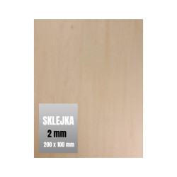 Sklejka Do Ciecia Laserem 2mm - 200x100 mm - Formatka Laserowa