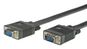 Kabel VGA złącze A Męskie złącze B Męskie długość 15m Czarny Roline PVC