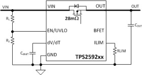 4.5-V-13.8-V, 28mΩ, 2-3.7A eFuse