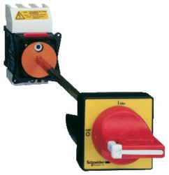 Rozłącznik VCCD 40A, 3 biegunowy, 690 V, uchwyt czerwony do blokowania VCCD2