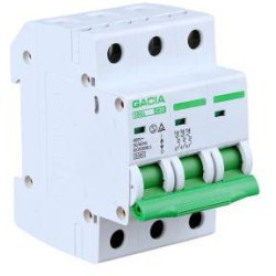 Wyłącznik nadmiarowoprądowy,6kA,C,3-pola,25A GACIA SB6L C 3P 25A