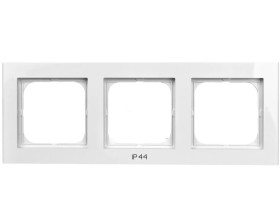SONATA Ramka potrójna do łączników IP44 biała RH-3R/00