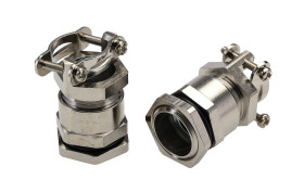 Dławnica kablowa gwint PG9 mosiężna min. średnica kabla 6mm max. średnica kabla 8mm +80°C IP55