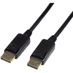 LogiLink CV0074 DisplayPort Cable DisplayPort plug to plug Black 5 m