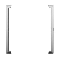 ARIA Ramka ozdobna do gniazd podwójnych kompletnych z ramką srebrny RO-3U/18