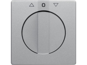 BERKER Q.x Płytka czołowa z pokrętłem do wyłącznika żaluzjowego obrotowego aluminium aksamit lak 1080608400 HAGER