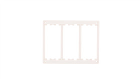 Simon Connect Ramka Potrójna 6Xk45 Uniwersalna Czysta Biel Sm302/9