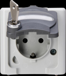103456009 BLUE ELECTRIC - Schutzkontakt-Steckdose mit Sicherheitsschloss,