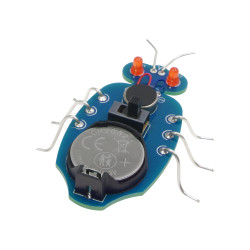 Niebieski robaczek DIY do nauki lutowania AVT EDU655