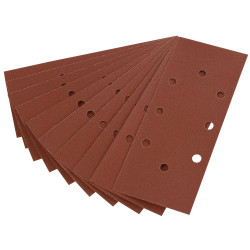 Draper 63633 Pack of 10 230 x 92mm 120 Grit Aluminium Oxide Sanding Sheets
