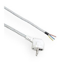 Kabel zasil. sieciowy 1,8m grzej w oplocie do mi.in.żelazek