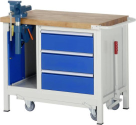 Stół warsztatowy RAU 05 8183A2-107B4F.11, (S x W x G) 1000 x 880 x 700 mm