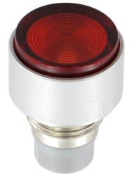 Soczewki do wskaźników, Czerwony, Prostokąt, Montaż na panelu