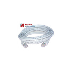 Kabel LAN kat.5e UTP 1,8m szary czarny