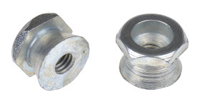 Zinc plated steel shear nut,M6 10Nm