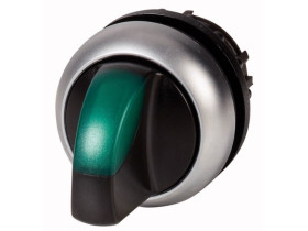 Napęd przełącznika 2 położeniowy M22-WLKV-G podświetlany zielony 284395 EATON