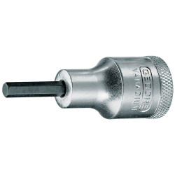 Gedore 6154710 Screwdriver Bit 1/2&quot; Internal Hexagon 3/16&quot;