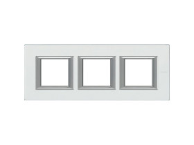 AXOLUTE Ramka 3 potrójna prostokątna pozioma 3X2 moduły krystaliczne szkło HA4802M3HVKA LEGRAND