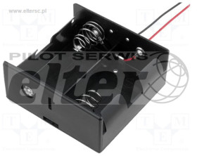 Pojemnik na baterie 2*R20 z kablami