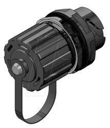 17-110024 RJ45 inline coupler, socket, plastic