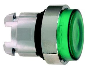 Główka przycisku wyst. ziel. podśw. O22 push-push zing. LED ZB4BH33