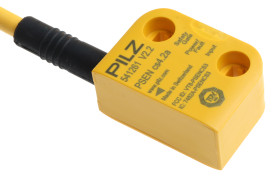 Bezdotykowy wyłącznik bezpieczeństwa, 24 V DC, IP67, 26,4 x 37 x 18 mm, Kategoria 4 (EN ISO 13849-1), Pilz