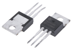 MOSFET N-kanałowy 500 mA TO-220 400 V Pojedynczy 15 W 25 omów