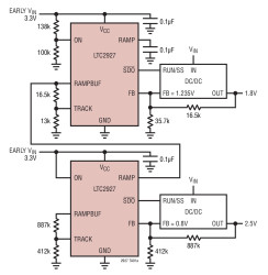 Single Power Supply Tracking Controller