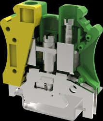 PC10-PE-01P-1Y-00A(H) Terminal block PC10, 10 mm², green-yellow