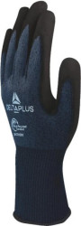 Rękawice dziane powlekane - poliester - powłoka: PU - ścieg: 18, kolor Niebieski, rozmiar: 11, VECUTBGREEN11 /1 para/