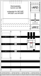 Szafka instalacyjna Striebel & John WX42K4S, 400 x 1050 x 1950 , 1 szt.