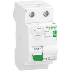 RCCB, 63A, 30mA, Schneider Electric, Resi9 XE Resi9 400V