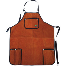 Kirschen 3580000 Apron Velour Leather Suede Comfortable Orange Riveted
