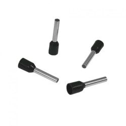 Końcówka tulejkowa izolowana HI 1,5/10 (100szt.) czarna DIN