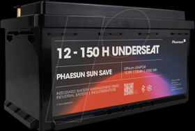 PF-UNDERSEAT-12-150H Lithium battery, LiFePO4, 12.8 V, 150 Ah, 1920 Wh, BMS, BT, IP65