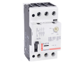 Wyłącznik silnikowy 3-fazowy 3P 4-6,3A 2,5kW M250 1Z/1R 606828 LEGRAND