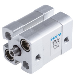 Siłownik pneumatyczny skok: 5mm Festo Ø 12mm dwustronnego działania Action 44.2mm ADN-12-5-I-P-A M5