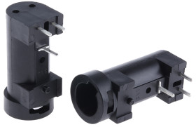 Oprawa bezpiecznikowa do montażu na płycie drukowanej Montaż na płytce drukowanej rozmiar: 5 x 20mm 6.3A 250V ac
