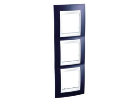 UNICA PLUS Ramka 3 potrójna pionowa błękit indygo MGU6.006V.842 SCHNEIDER ELECTRIC