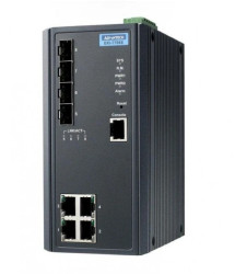 Zarządzalny switch - 4 porty Fast Ethernet, 4 porty gigabit SFP, do niskich temp. EKI-7708E-4FI-AE