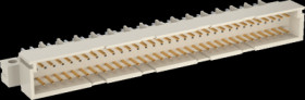 Male connector, type C, 64 pole, a-c, pitch 2.54 mm, solder pin, straight, gold-plated, 374544